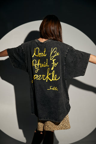 Sparkle titty tee - Black