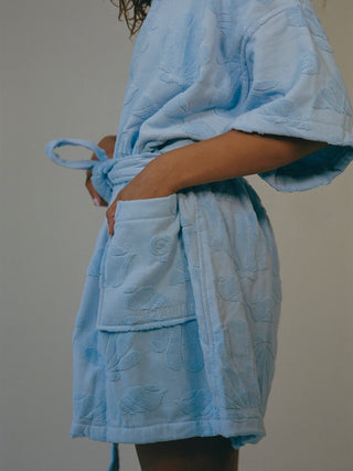 Blue cotton Beach & Bathrobe