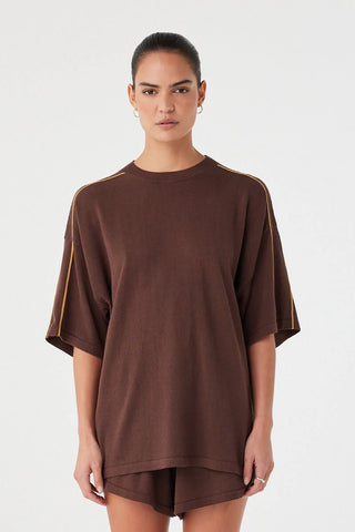 Pippa Oversized tee -  Espresso