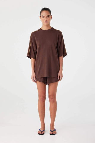 Pippa Oversized tee -  Espresso