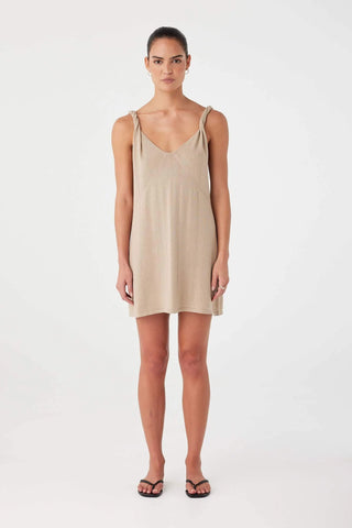 Hara Mini Dress - Taupe