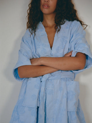 Blue cotton Beach & Bathrobe