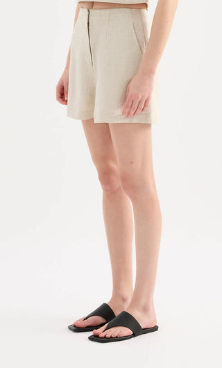 Marli Linen short - Natural