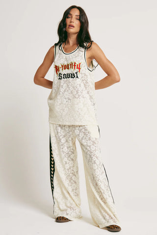 Raving Heart Lace pant - Cream