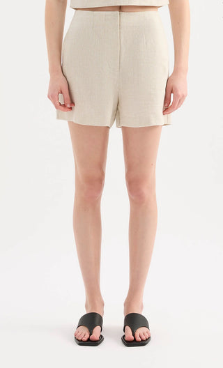 Marli Linen short - Natural