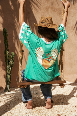 Sabbi - The very oversized you cute tee - Green