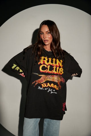 Run Club Tee- Black