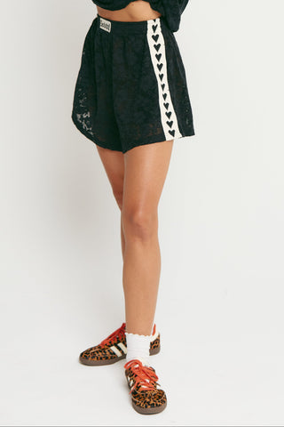 Lace Boxer short - Black