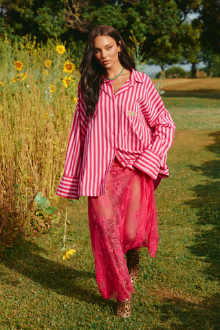 The Don Julio Shirt Sunflower Fields - Pink Stripe