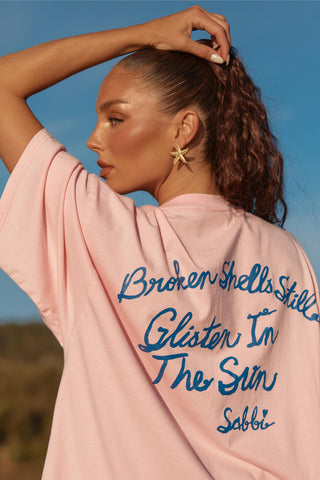 The very oversized shell titty tee - Pink