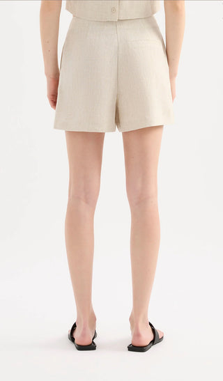 Marli Linen short - Natural