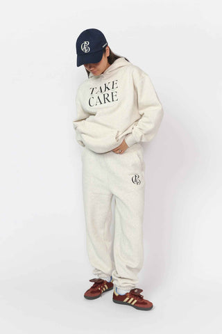 Commonplace - Take care hoodie - Grey marle