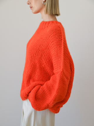 Desiree oversized merino wool jumper - Orange