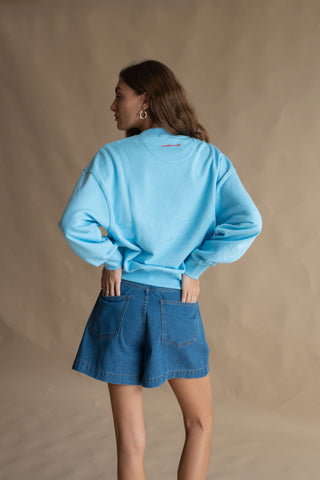 Bisous Sweatshirt - Ice blue