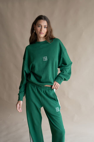 Monogram classic sweatshirt - Dark green