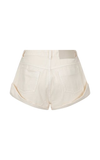 Goldie denim short - Cream