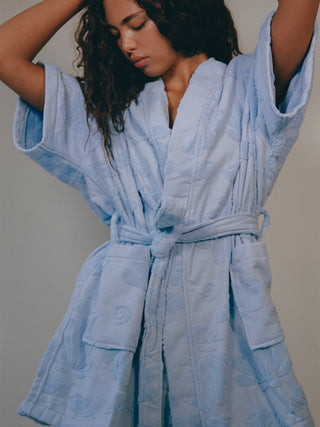 Blue cotton Beach & Bathrobe