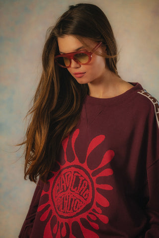 Ciao ciao Vacation Embossed OSized sweater