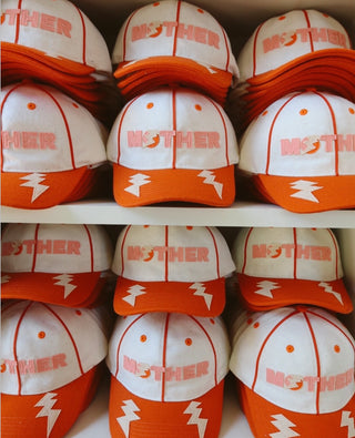 Mother Lightening bolt cap - Orange