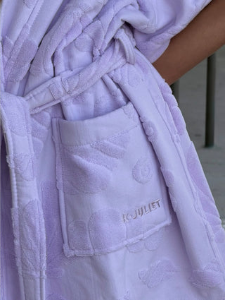 Lilac cotton Beach & Bathrobe