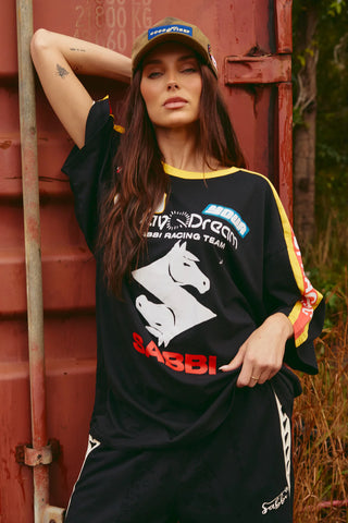 The very oversized don't quit your day dream tee- Black