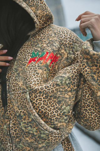 The Be Happy Leopard Bomber