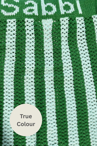 The Knit Stripe Beach pants - Green