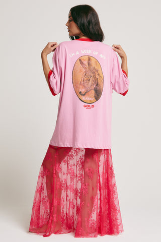 The very osized Hot Mess express tee - Pink