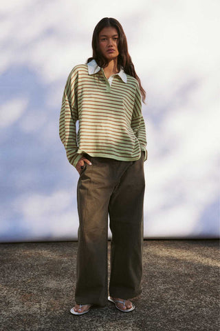 Rayne Knit jersey- Celery Pecan