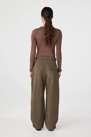 Rowlan L/S top - Espresso