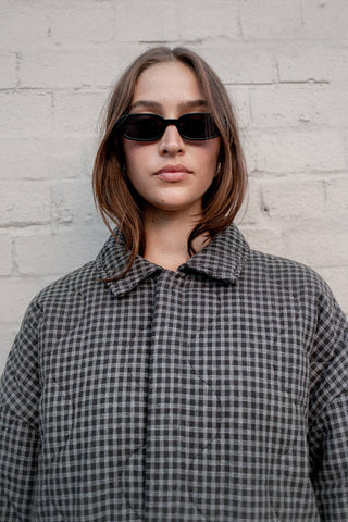Matteo Jacket - Espresso check