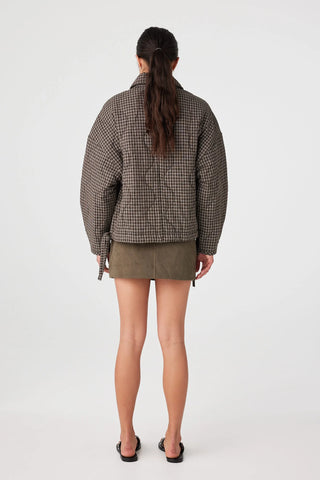 Matteo Jacket - Espresso check