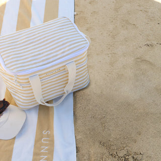 Light cooler bag - Butternut stripe