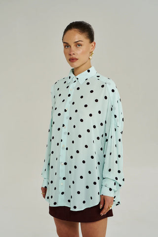 Dotty L/S Shirt - Pinot drops