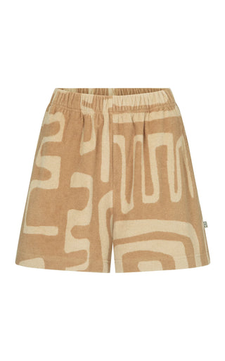 Araminta James- Morocco terry shorts - Biscuit