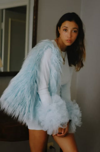Margaux Lee Fluff Tote - Sky