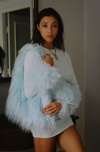 Margaux Lee Fluff Tote - Sky