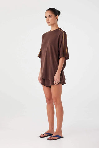 Pippa Oversized tee -  Espresso