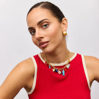 Positano Charm Necklace - Gold