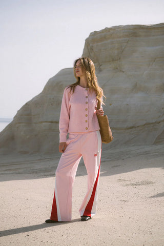 Aimes Shell Cardigan - Ballet pink