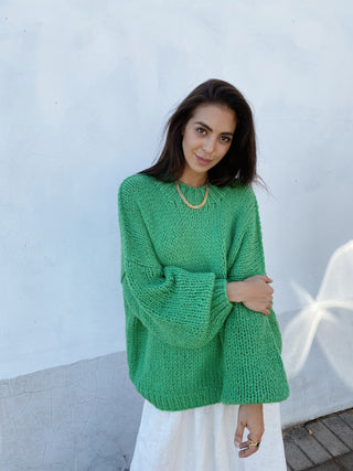 Desiree oversized merino wool jumper - Green