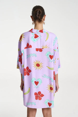 Summi Summi - Big Shirt Lilac Troppo