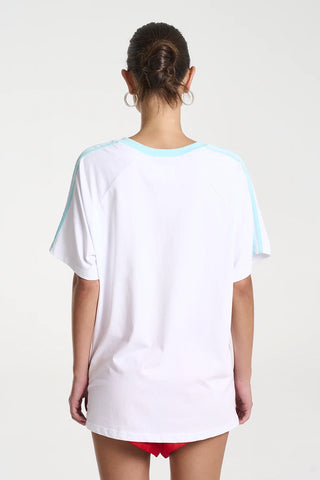 Summi Tee - White Aqua