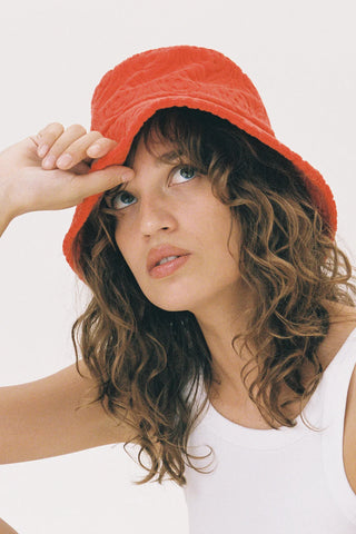 Palm Bucket hat - Flame