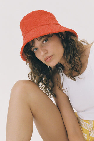 Palm Bucket hat - Flame