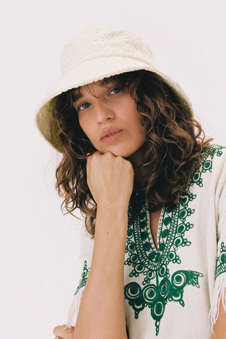 Palm Bucket hat - Cream