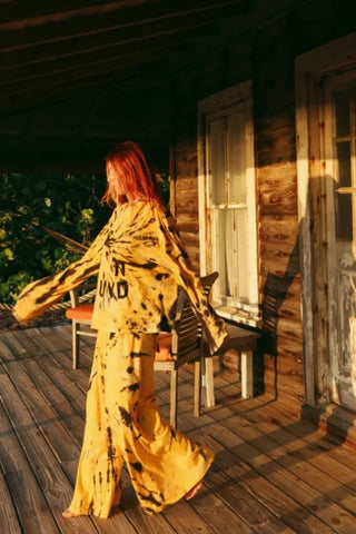 Lost & Found Tie-dye Bell Sleeve
