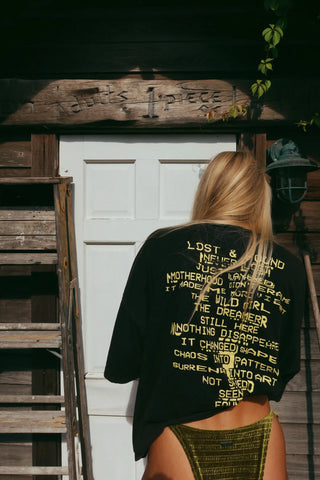 Lost & Found Mother bear grunge tee