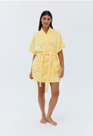 Yellow cotton Beach & Bathrobe