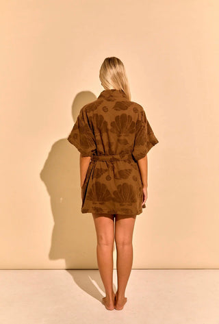 Brown cotton Beach & Bathrobe